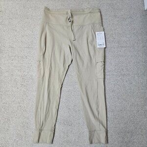 Athleta Salutation Cargo Tight Beige Tan XL NEW Athleisure Casual Workout